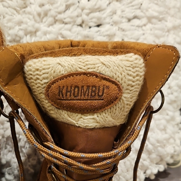 Khombu Brown and Black Winter Boots with Lace-up Closure and Fur Lining - Picture 16 of 16
